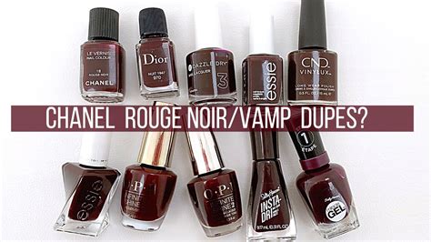 chanel rouge noir dupe nail polish|chanel vamp nail polish dupe.